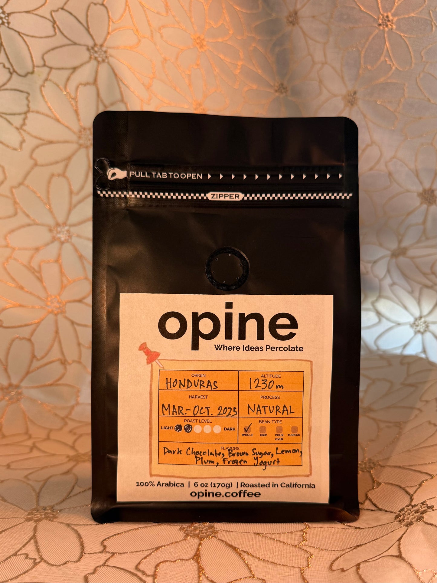 Honduras Organic Natural - meticulously roasted by Doris Garrido